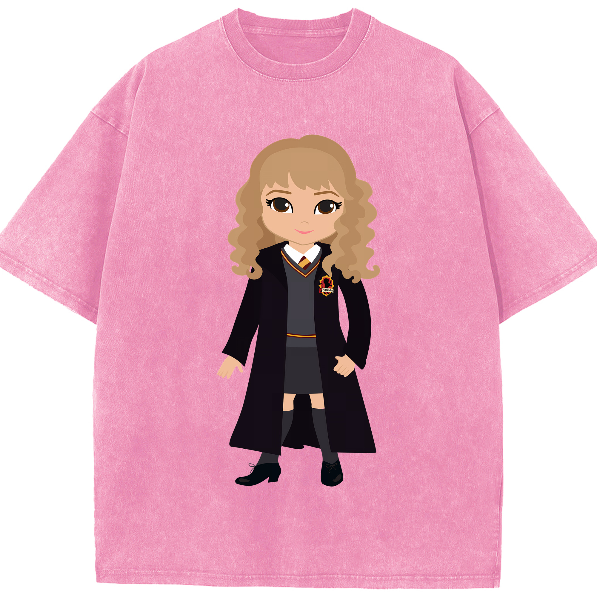 （画像用） Harry Potter ハリー・ポッターシリーズ 綿100% ヴィンテージ風 半袖Tシャツ（フロントプリント）